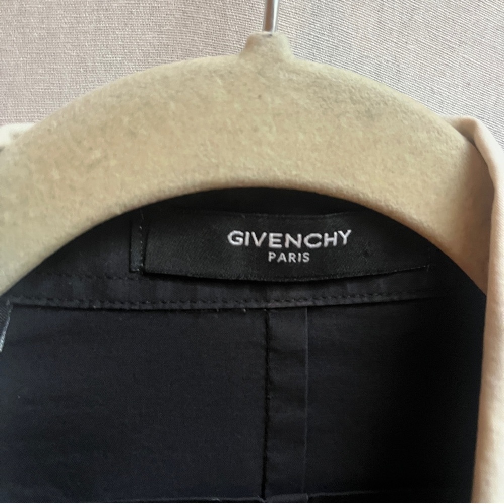 Givenchy Paris Black Cotton Dress Shirt Mens 17.5 / 44 - Picture 4 of 7
